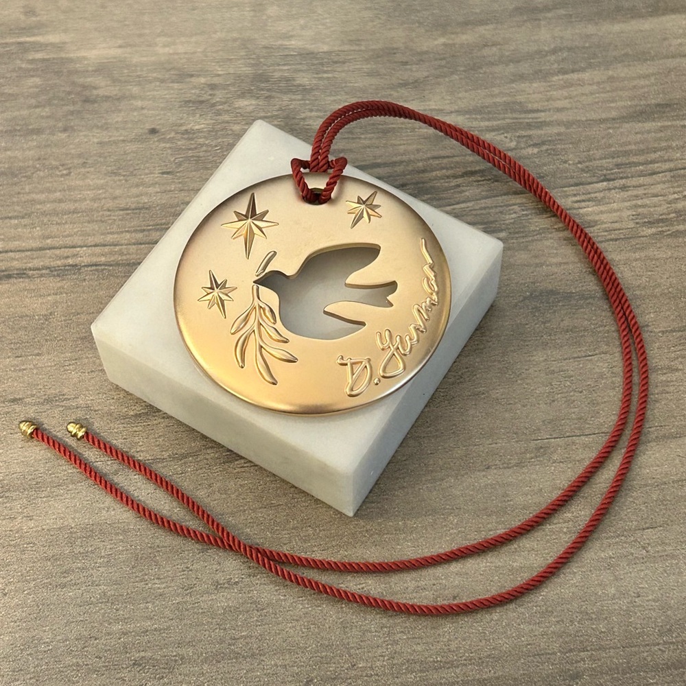 David Yurman 2023 Dove cutout gold tone Ornament  #0194